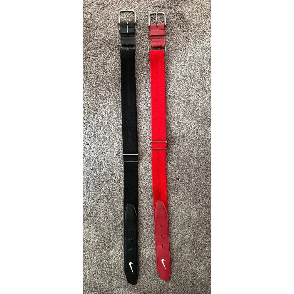 Youth Nike Red and Black Elastic Baseball Belts One Size (2)